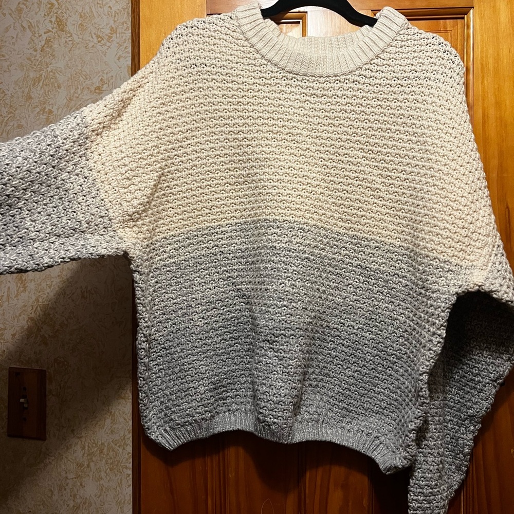 Universal Thread Gradient Knit Sweater - Cream an… - image 2